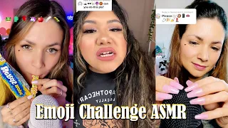 ASMR Tiktok 🤔🍣🍖👀 Emoji Challenge ASMR compilation #2