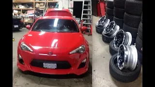 Can you fit 4 wheels and tires in a GT86?