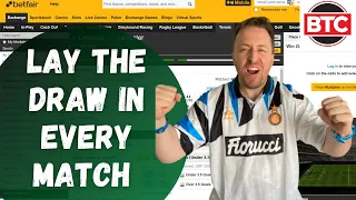 LTD Strategy - What Happened When I Layed The Draw in EVERY Football Match? - Betfair Trading