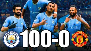 FC 24 - MESSI, RONALDO, MBAPPE, NEYMAR, ALL STARS PLAYS TOGETHER | Man City 100-0 MAN United | UCL