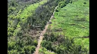 Russian BMP-2 explodes after driving over mine