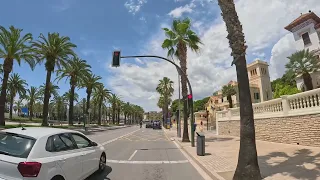 Salou - Cambrils 4K - VIRTUAL Driving Downtown - Spain  June -2023