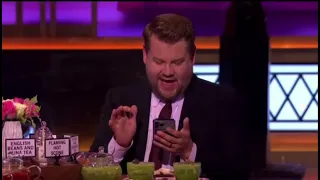 James Corden reading Billie’s DMs with Chrisklemens for “Spill the Tea” on the @latelateshow tonight