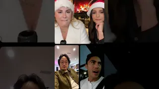 Love Hard Star Nina Dobrev and Darren Barnett Live #christmas #lovehard #netflix