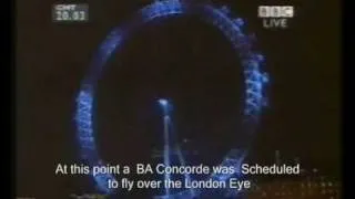 Millennium Wheel  London Eye Opening  31 Dec 1999