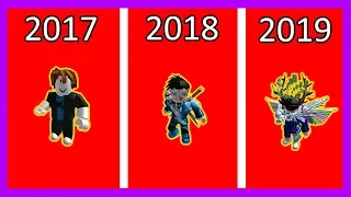 MY ROBLOX AVATAR EVOLUTION 2017 to 2019