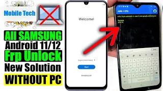 Samsung Frp Bypass 2022 Without Pc | Samsung Android 11 12 Frp Unlock Google Account Bypass No Pc