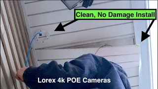 How to install security cameras under Vinyl Soffit