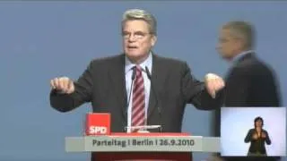Grußwort von Joachim Gauck auf dem Bundesparteitag 2010