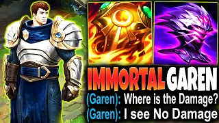 A Renekton Smurf met IMMORTAL GAREN BUILD that RECEIVES ZERO DAMAGE 🔥 LoL Garen s13 Gameplay