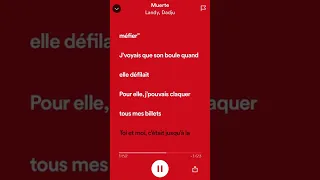 Landy - Muerte Ft Dadju (Spotify paroles)