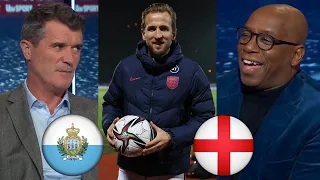 San Marino vs England 0-10 Harry Kane Scores Four Goals⚽ Ian Wright And Roy Keane Reaction Analysis