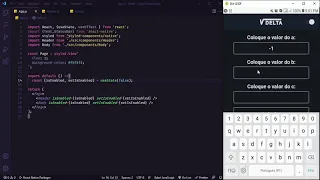 Application that calculates the bhaskara formula in 1 second [ REACT NATIVE ]