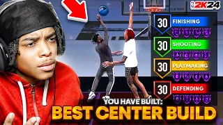 BEST INSIDE CENTER BUILD NBA 2K24! DEFENSIVE ANCHOR!