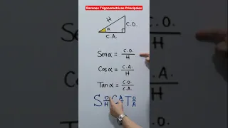 Razones Trigonométricas Principales - #shorts
