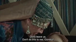 Halime Sultan Crying for her Injured Son Gunduz   Ertugrul S03E18