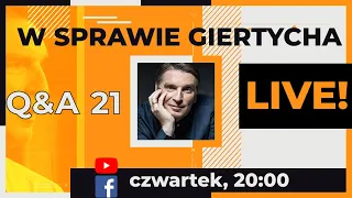 Tomasz Lis LIVE!: W sprawie Giertycha odc. 21