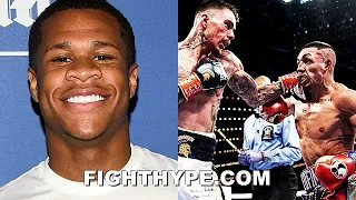 DEVIN HANEY REACTS TO TEOFIMO LOPEZ LOSING TO GEORGE KAMBOSOS; CALLS OUT KAMBOSOS RIGHT AFTER