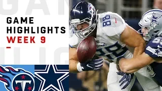 Titans vs. Cowboys Week 9 Highlights | NFL 2018