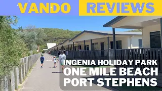 REVIEW - Ingenia Holiday Park, One Mile Beach in Port Stephens | Beachfront Cabins, Family-Friendly