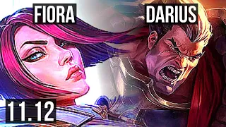 FIORA vs DARIUS (TOP) | 17/1/8, 2100+ games, 1.9M mastery, Legendary | KR Master | v11.12