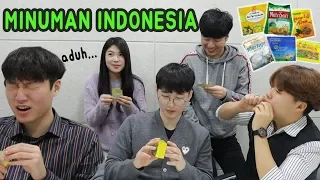 BAGAIMANA JADINYA ORANG KOREA MINUM MINUMAN INSTAN KHAS INDONESIA?