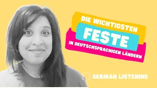 GERMAN LISTENING PRACTICE | CELEBRATIONS & FESTIVALS in Germany & Austria | Feste und Traditionen
