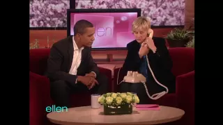 President Obama Talks to an Ellen Viewer