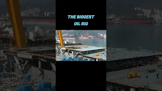 Assembling A 6-story Oil Rig Platform #shorts