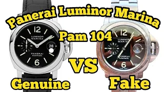 Fake Panerai Pam104 Perbedaan panerai genuine (original/asli) vs Panerai KW/Clone alias Fake !!!