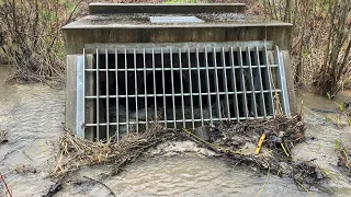 Unclogging Big Culvert; Trash Rack