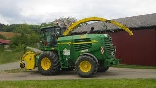 1. Schnitt 2012 | Gras häckseln mit John Deere 7750i