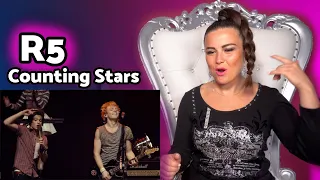 Vocal Coach Reacts to R5 - Counting Stars (Live In London) ft. The Vamps