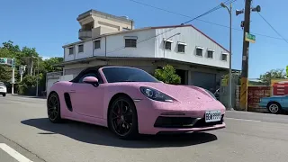 Porsche 718 GTS/全車包膜-爆閃鑽石粉