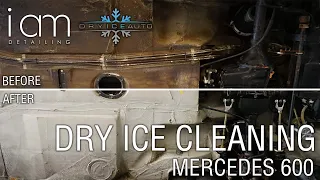 Dry Ice Cleaning MERCEDES BENZ 600 the ultimate limo done for MB Classic Center