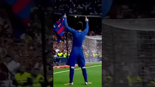 Former barsolona player Riqui Puig celebrates with the Messi celebration