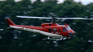 BELL UH1-D RC SCALE MODEL HELICOPTER FLIGHT 450 SIZE / E-Meeting Birkholz 2015 *1080p50fpsHD*