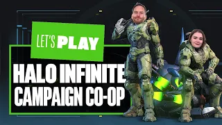 Let's Play Halo Infinite Campaign Co-op Beta Gameplay - MASTER CHUMPS!