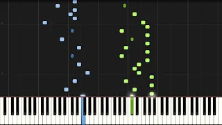 Bach - Invention No. 8, BWV 779 (Piano Tutorial) [Synthesia]