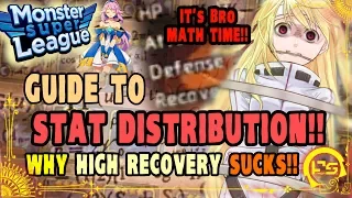 Monster Super League!! GUIDE TO STAT DISTRIBUTION!! HOW TO TELL IF A MONSTERS HAS GOOD STATS!!♕