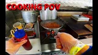 Chili Cheese Hot Dogs!! Food Truck Cooking POV!!