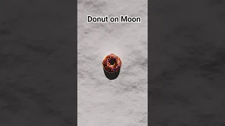 Finding my Donut in Moon🍩 #shorts #donuts #food #moon