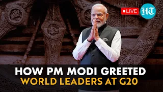 PM Modi Welcomes World Leaders With Konark Wheel Replica As Backdrop I Watch