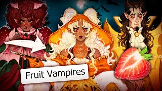 Turning FRUIT into VAMPIRES 🍓🥭🍌(CHARACTER DESIGN CHALLENGE) this one got out of hand...lol