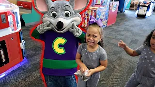 SCARED OF CHUCK E CHEESE!!! **DISASTER** 😱