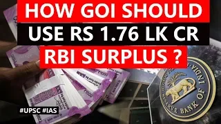 How government can utilise RBI's Rs 1.76 lakh crore to boost public expenditure and infrastructure