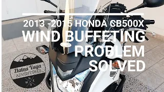 HONDA CB500X WIND BUFFETING PROBLEM SOLVED