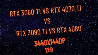 Testy RTX 3080 Ti vs RTX 4070 Ti vs RTX 3090 Ti vs RTX 4080 | Rozdzielczość 3440x1440p 21:9