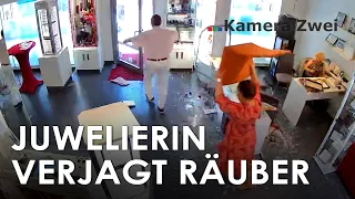 Überfall auf Juwelier: Räuber mit Stuhl verjagt | Kamera Zwei