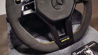 Mercedes C63 AMG w204 custom steering wheel - Volante custom alcantara Mercedes C63 AMG w204